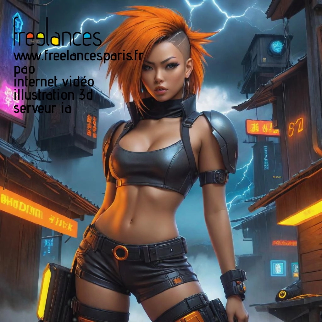 Pao mise en page internet vidéo illustration 3d serveur IA générative AI freelance paris studio de création magazines p5r0jwp0